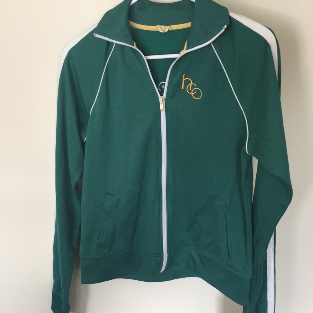 Zip up holistic jacket.